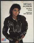 Michael Jackson Signed World Tour Australia/New Zealand Concert Program