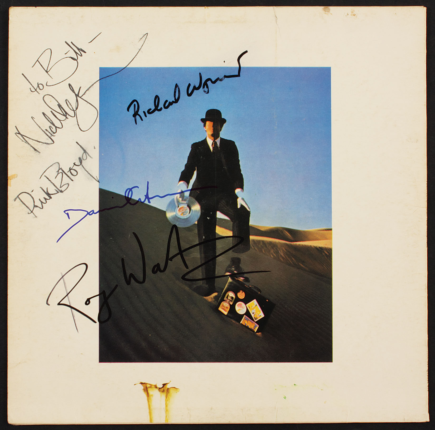 Lot Detail - Pink Floyd "Wish You Were Here" Album Signed by All Four
