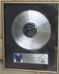 Elvis Presley "Moody Blue" Platinum RIAA Album Award 