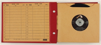 Elvis Presley 45 Record Collection in Vintage Decca Record Album