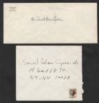 John Lennon and Yoko Ono Handwritten Original Envelopes To Sam Green 