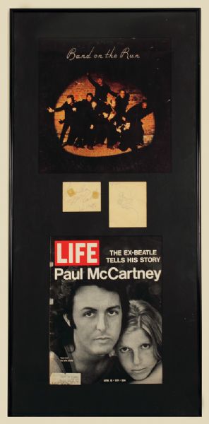Paul McCartney & Linda McCartney Signed Cuts