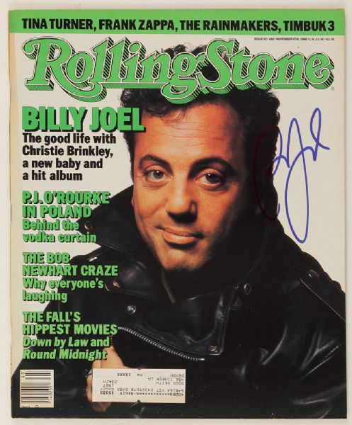 Billy Joel Signed Rolling Stone Magazine