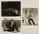 Three Elvis Presley Original Black and White Photographs