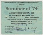 The Who Pete Townhsend Signed and Inscribed  Summer of 74 Concert Ticket