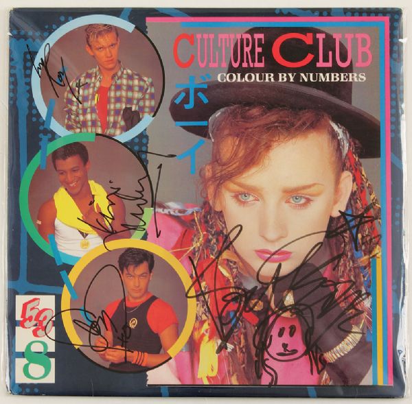 Boy George and Culture Club Signed "Color By Numbers" Album