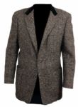Elvis Presley Owned & Worn Lanskys Custom Made Black Wool Jacket  