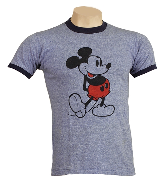 Michael Jackson Owned & Worn Mickey Mouse T-Shirt 