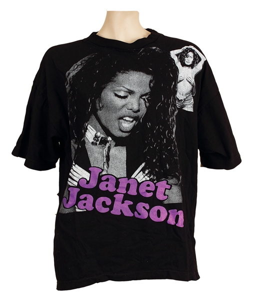 Janet Jackson Owned & Worn Concert T-Shirt