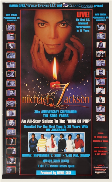 Michael Jackson Original 30th Anniversary Concert Poster