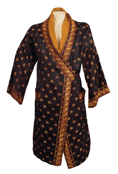 Michael Jackson Owned and Worn Silk Japanese Robe and Black T-Shirt