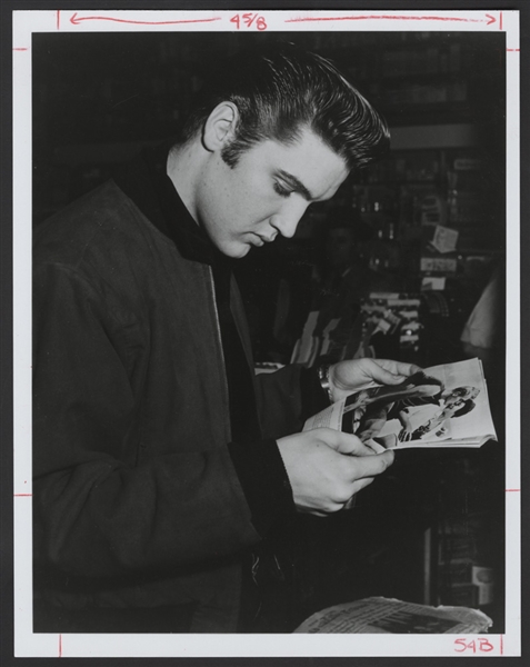 Elvis Presley Original Stamped Wire Photograph