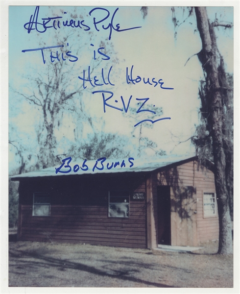 Lynyrd Skynyrd Artimus Pyle & Bob Burns Signed "Hell House" Photograph