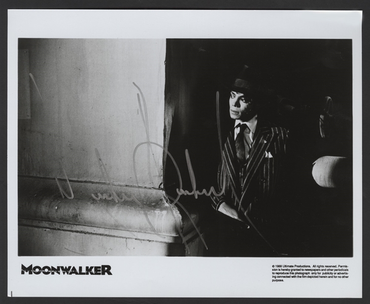 Michael Jackson Signed "Moonwalker" Publicity Photograph