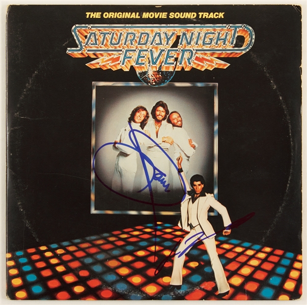 John Travolta & Barry Gibb Signed "Saturday Night Fever" Album