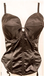 Madonna "Blond Ambition Tour" Rehearsal Worn Iconic Conical Black Satin Bustier