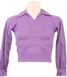 Jackson 5 Stage Worn Boyd Clopton Purple Shirt