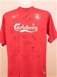 Liverpool Football Club 2004-2005  Team Signed Replica Home Shirt