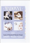Madonna Original Madonna Wembley Arena Poster Proof