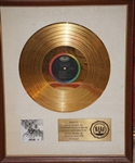 The Beatles "Revolver" Original RIAA White Matte Gold Record Album Award