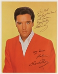 Elvis Presley Signed & Inscribed RCA Picture Card to his Doctor, George Nichopoulos