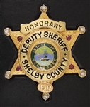 Elvis Presleys Personally Owned Honorary Shelby County Deputy Sheriff’s Badge