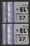 Elvis Presley Original 1976 Concert Ticket Stubs