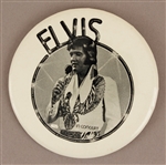Elvis Presley Vintage Black & White Photo Pin