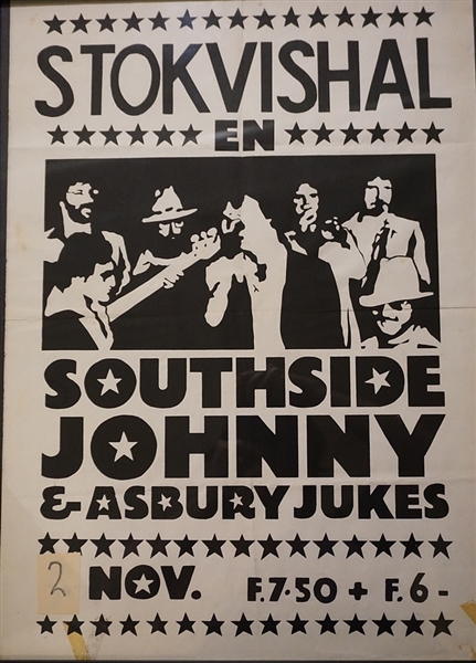 Southside Johnny and the Asbury Jukes Stokvishal in the Netherlands 1977 Original Concert Poster 