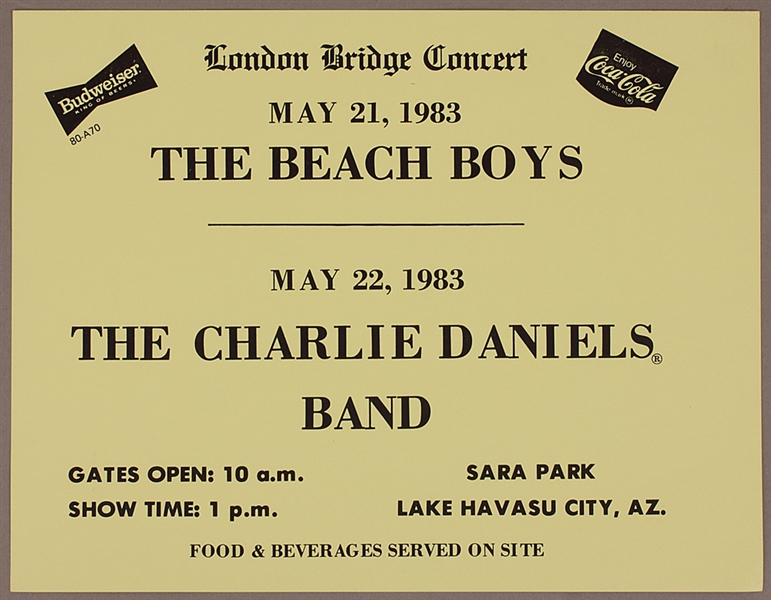 Beach Boys Original London Bridge Concert Archive