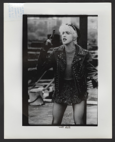Madonna "Whos That Girl" Original Vinnie Zuffante Stamped Wire Photograph