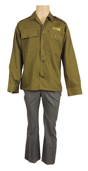Sammy Davis Jr. Owned and Worn Israeli Military Style Shirt and Grey Slacks