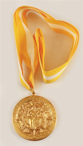Sammy Davis, Jr.s Personal "American Achievement of Achievement" Golden Medallion