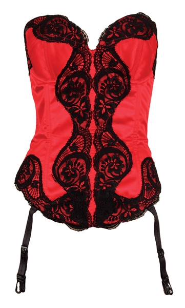 Madonna Owned & Worn "Trash Lingerie" Red Corset Circa 1989
