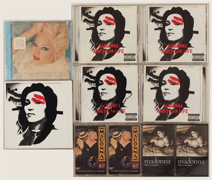 Madonnas Personal Collection of Her C.D.s and Cassette Tapes