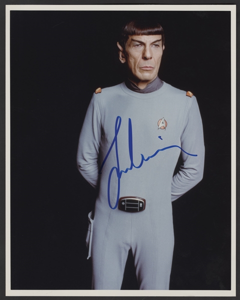 Leonard Nimoy Signed Star Trek "Spock" Photograph