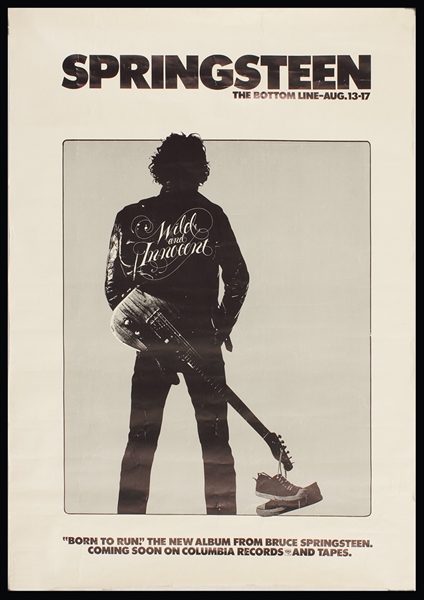 Bruce Springsteen at The Bottom Line Original Concert Poster