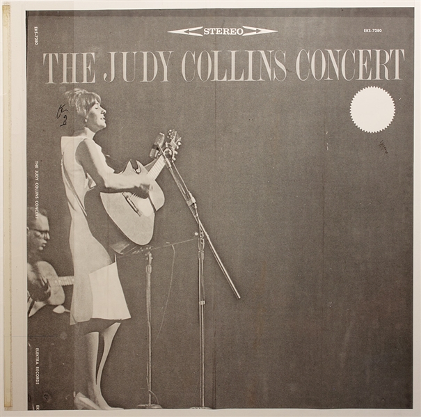 Judy Collins Concert Original 1964 Album Cover Negative 