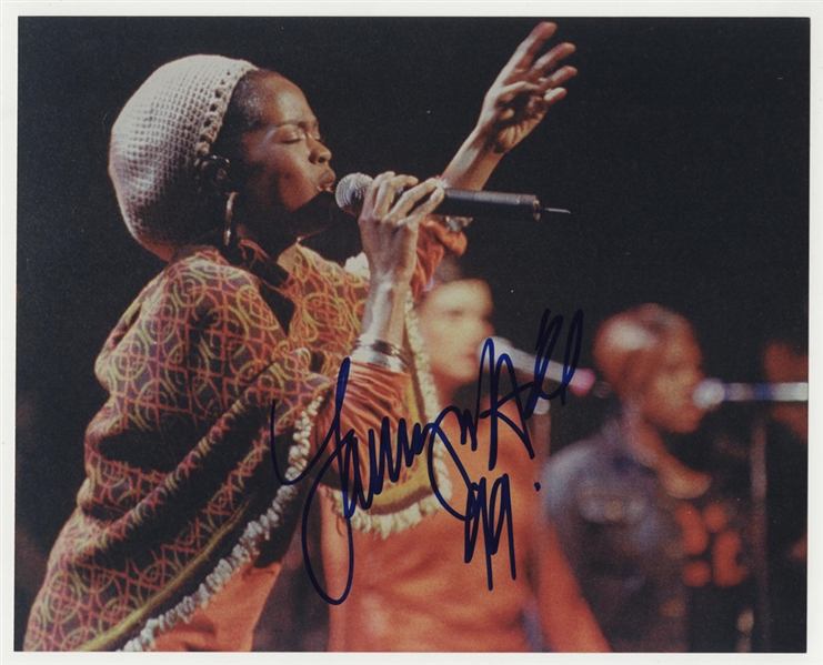 Lauryn Hill Signed 8 x 10 Photograph 