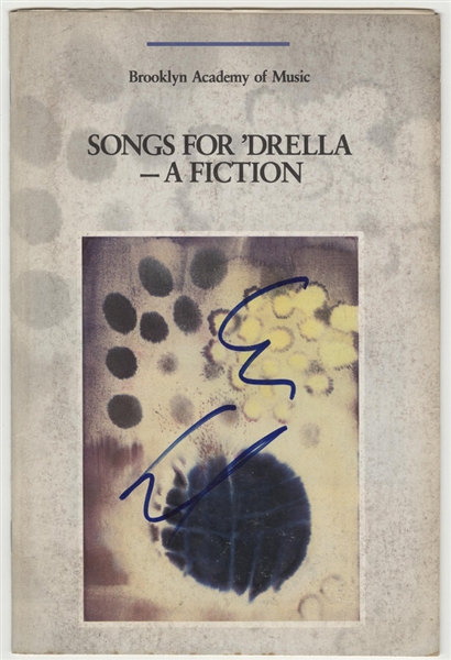 Lou Reed Signed "Songs for Drella  - A Fiction" Program