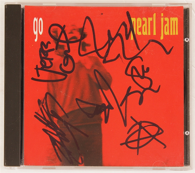 Pearl Jam Signed "Go" C.D.