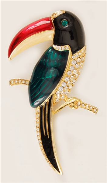 Liza Minnelli Owned & Worn Colorful Toucan Pin