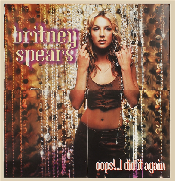 Britney Spears  Original Over-Sized Four Panel "Oops!.... I Did It Again" Original Over-Sized Cardboard Poster Display