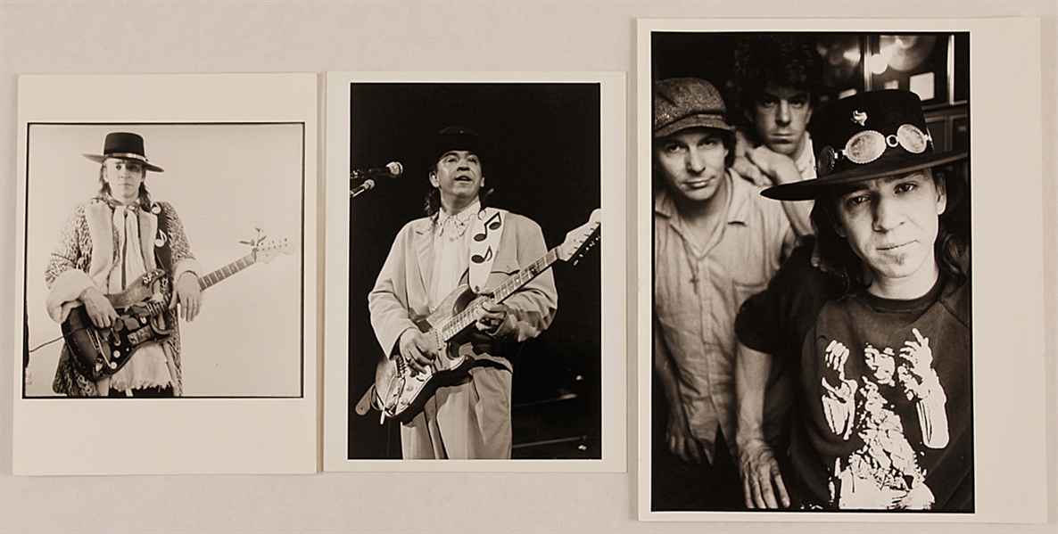 Stevie Ray Vaughan Original Stamped Photographs