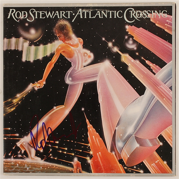 Rod Stewart Signed "Atlantic Crossing" Album