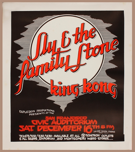 Sly & The Family Stone Original Concert Poster