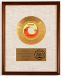 "Yesterday" Original RIAA White Matte Gold 45 Record Award Presented to The Beatles