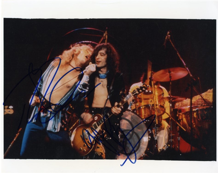 Robert Plant & Jimmy Page Signed Photograph