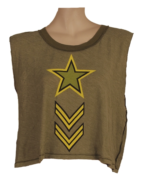 Beyoncé Instagram Worn Wildfox Couture Green Soldier Army T-Shirt