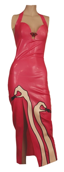 Nicki Minaj MAC Viva Glam Ad Worn Custom "Lipstick" Dress